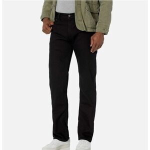 Levis 559 Relaxed Straight Jeans Mens 36x32 Measure 38X31 Faded Black Red Tab